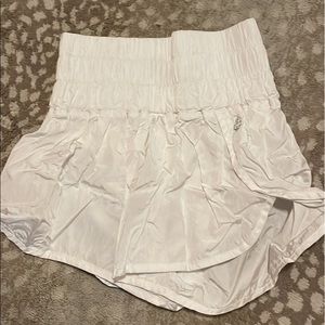 white free people shorts